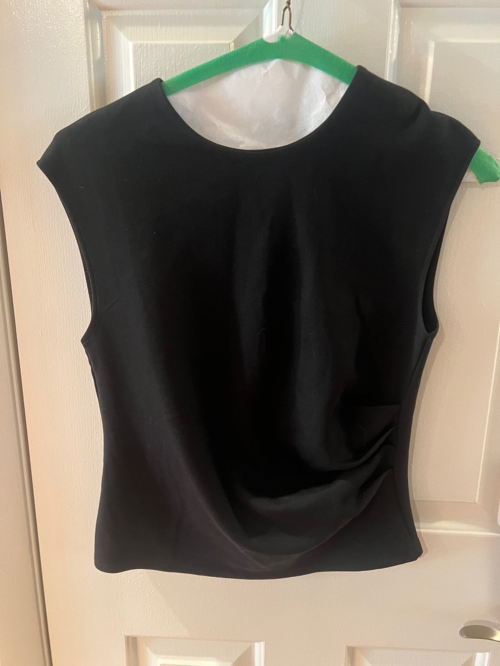 Zara Black Sleeveless Crewneck Tank